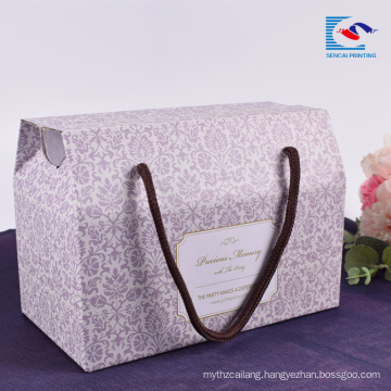Sencai Custom Promotion corrugated packaging paper box with handle